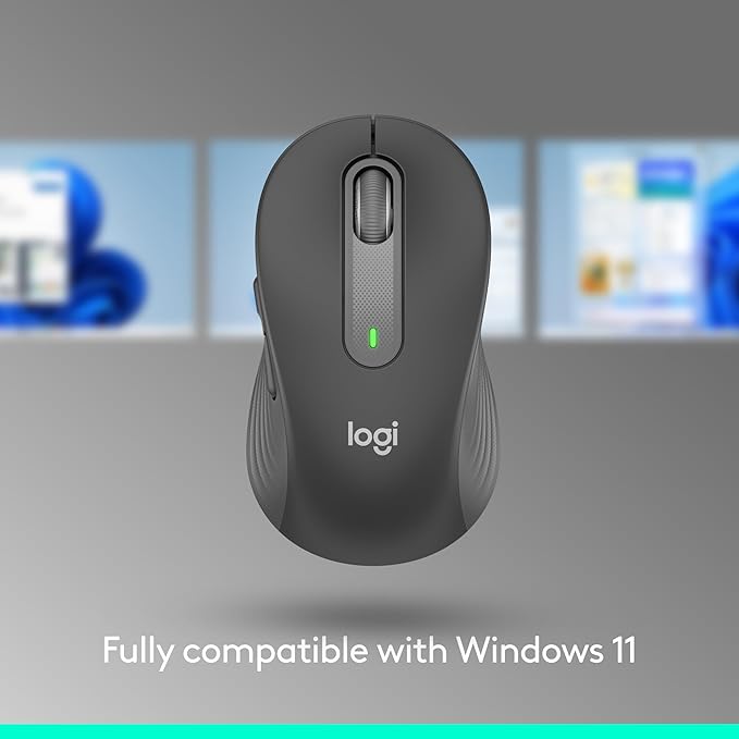 Logitech Signature M650 for Business Wireless Mouse for Small to Medium Sized Hands Logi Bolt Bluetooth SmartWheel - Graphite