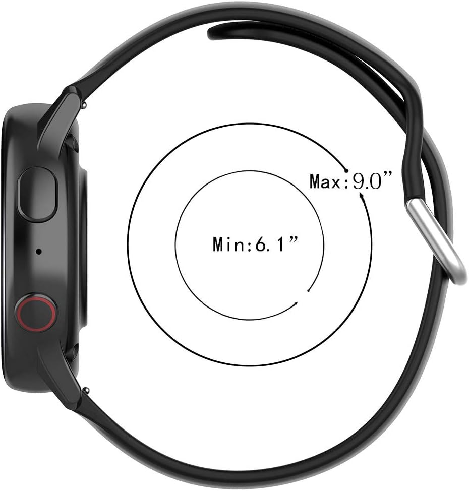 Adjustable Replacement Bands for RUIMEN Smart Watch, Silicone Bands for Women Men