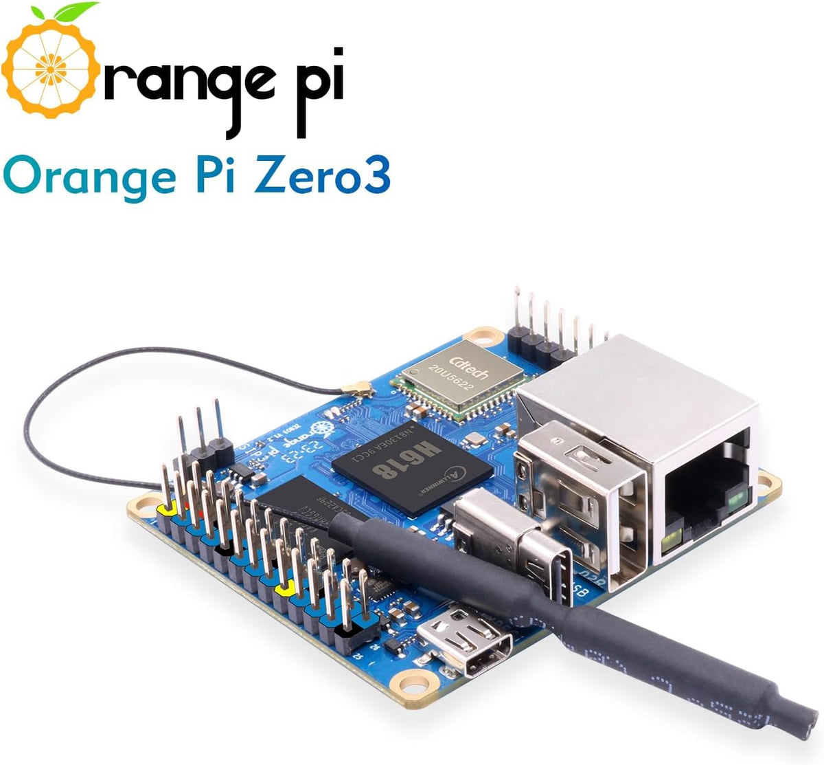 Zero 3 1.5G Allwinner H618 LPDDR4 Quad Core 64 Bit Single Board Computer, Supports 4K Display