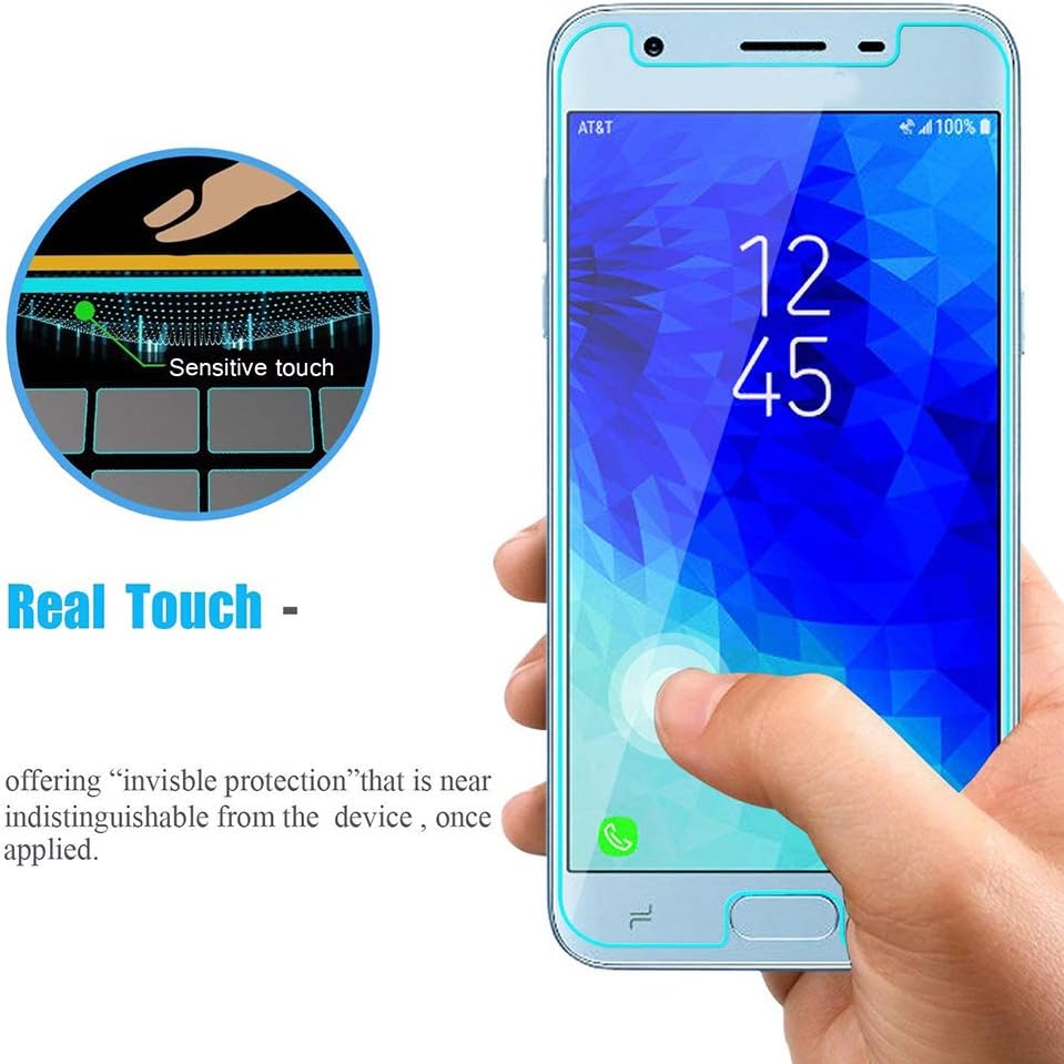 [2 Pack] Tempered Glass Screen Protector Frontier for Samsung Galaxy J3 2018 SM-J337A SM-J337