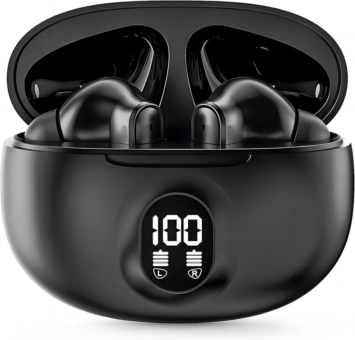DCBCODGAL 30H IPX7 5.3 Wireless Earbuds, Bluetooth Headphones Playtime Ear Buds with LED Power Display, Waterproof