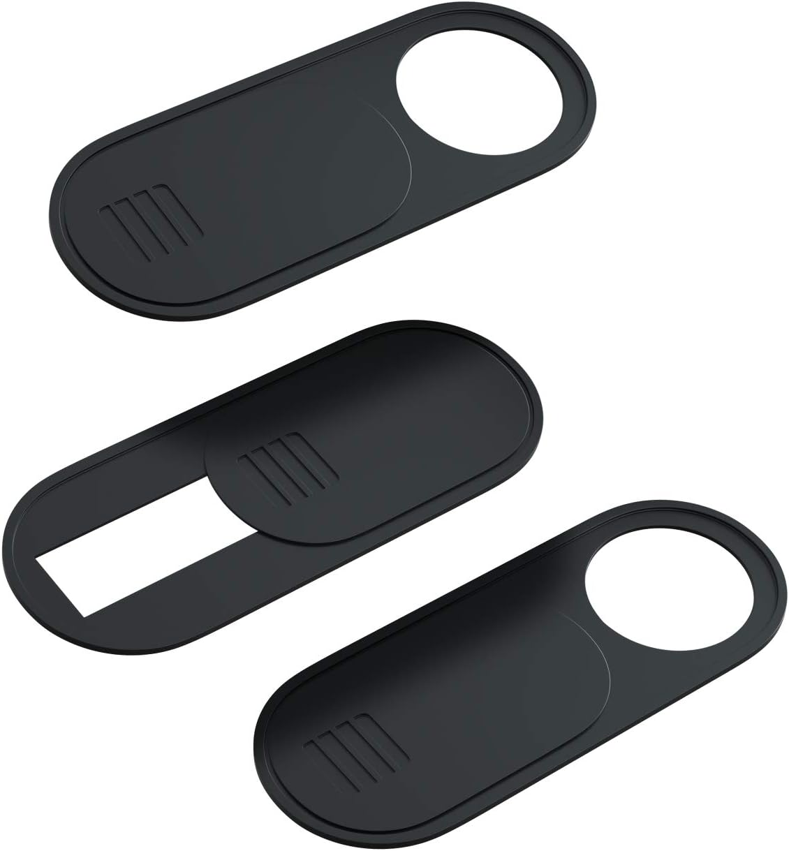 HKDGYHON 0.028 Inch (Black-3 Pack) Camera Cover Slide, Ultra-Thin Phone Camera Cover, Computer Camera Cover Slide