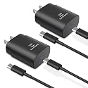 Type C Charger Fast Charging,2Pack 25W Super Fast USB C Charger Block with 6Ft USB C Cable Compatible with Samsung Galaxy S24