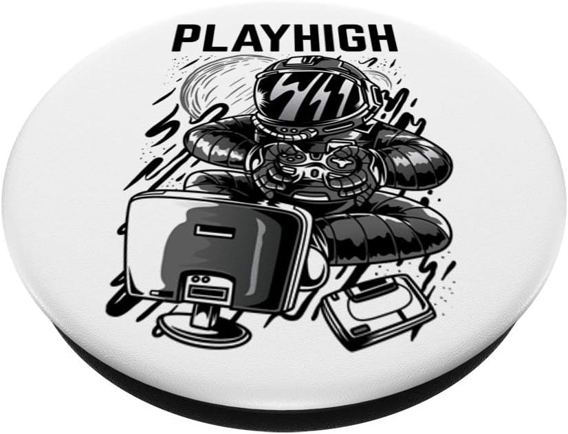 Astronaut Gamer Console PC Nerd VR Gift PopSockets Grip and Stand for Phones and Tablets