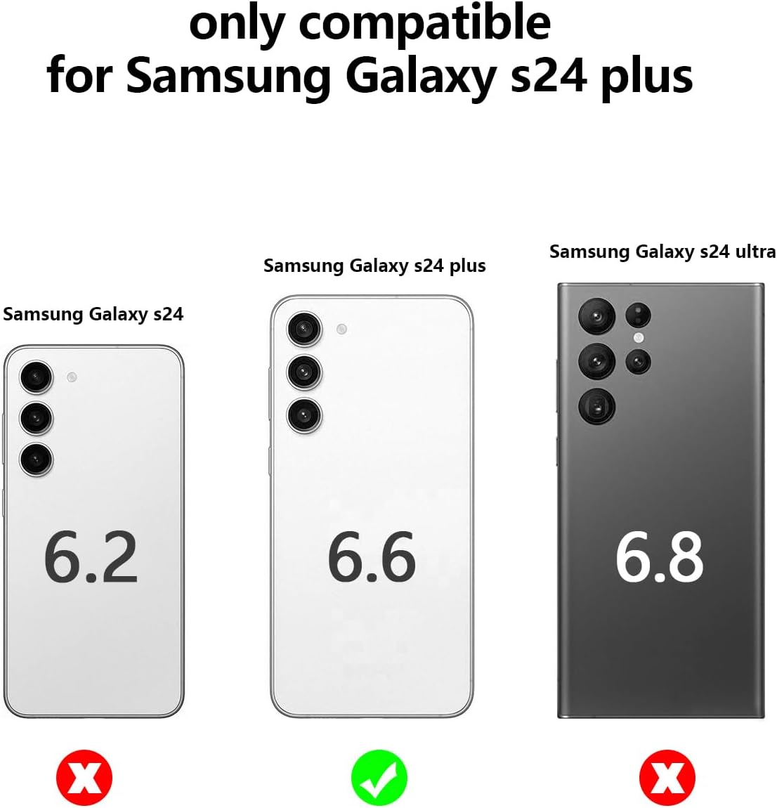 Tuokiou Samsung Galaxy S24 Plus Case, Clear Protective Card Slot Case, Slim Fit Drop Resistant Soft TPU Wallet