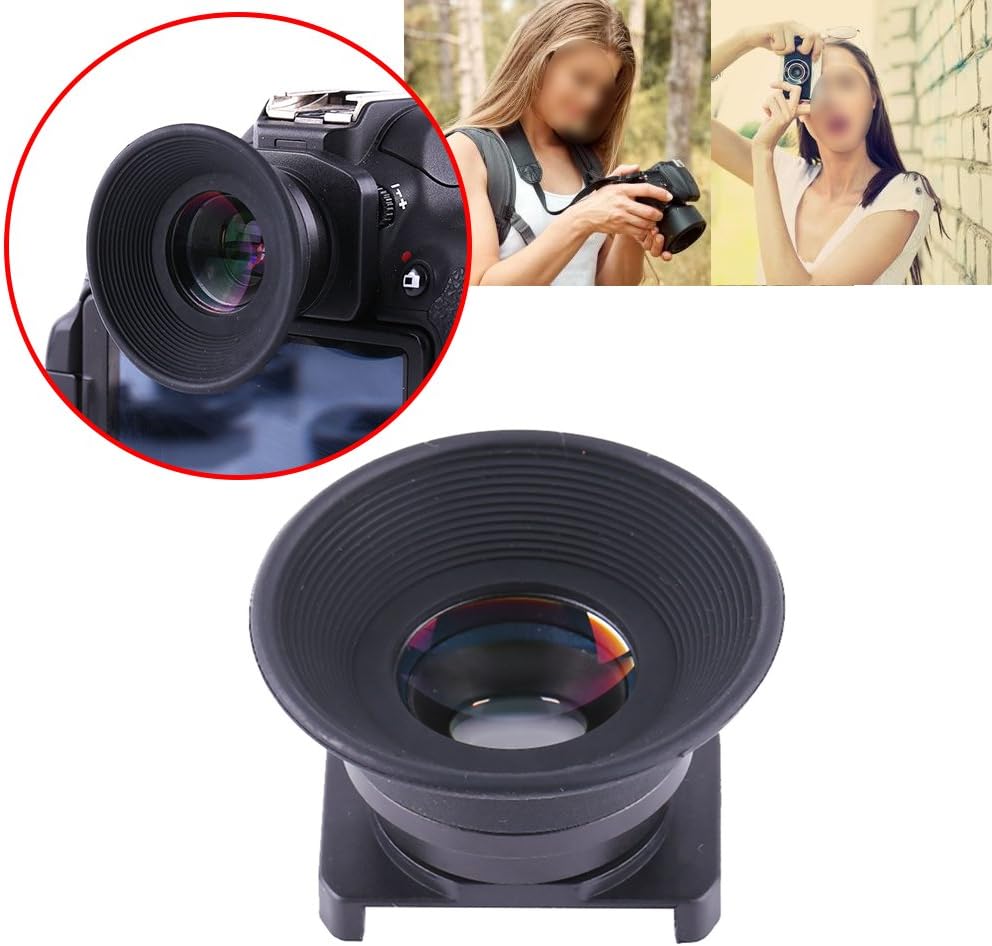 1.5X 1.5X Acouto Zoom Viewfinder Eyepiece Magnifier for DSLR Camera Fixed Focus Viewfinder Eyepiece Magnifier Eyecup