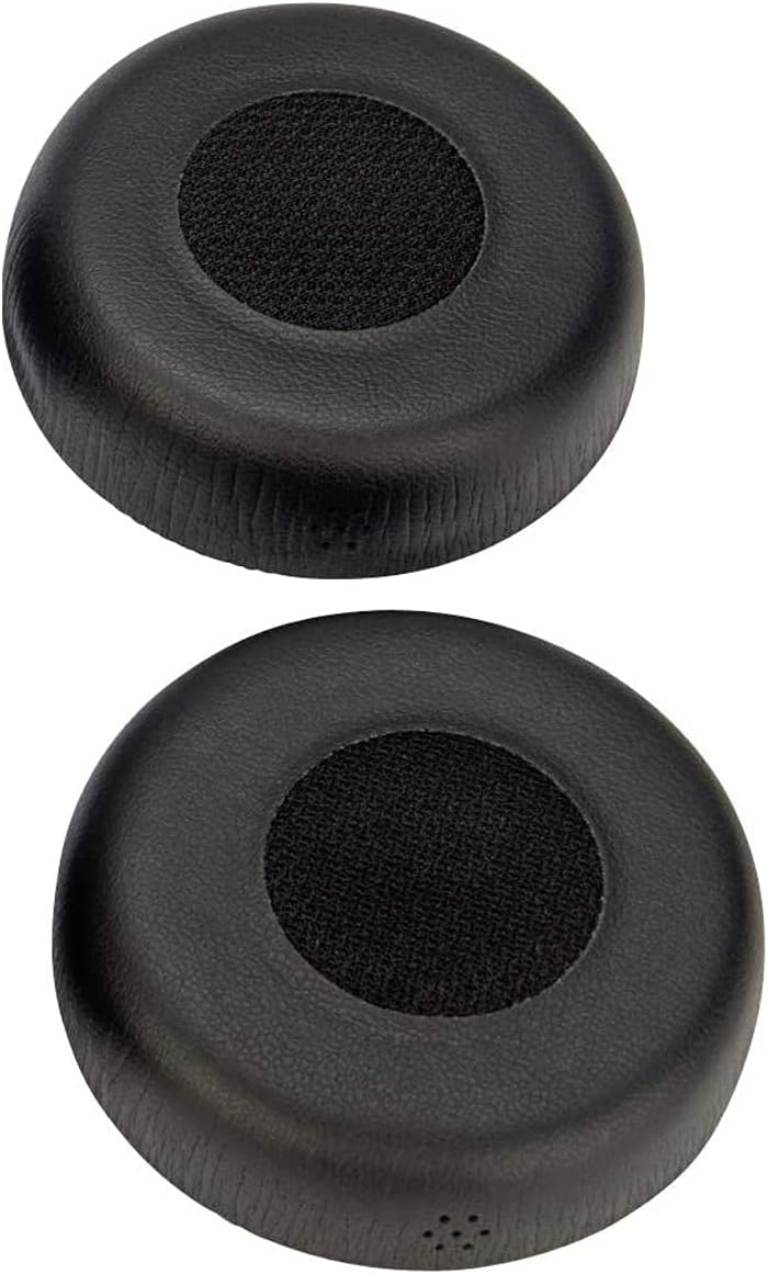 Ear Pad Cushions for Jabra Evolve 75 Wireless Bluetooth Headset, 2pk Spare Leatherette Replacement Cushions for Jabra