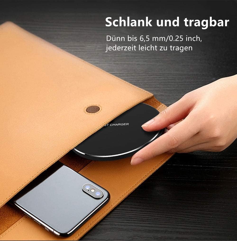 20W Max Fast Wireless Charging Pad Compatible with iPhone 11, 12, 13, 14 15 Pro/Pro Max, Samsung Galaxy/Note