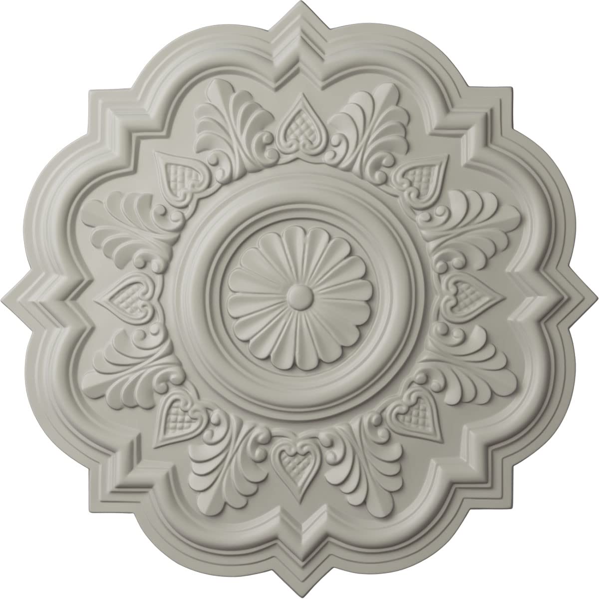 Ekena Millwork Cm20Drpcf Deria Ceiling Medallion, Pot Of Cream
