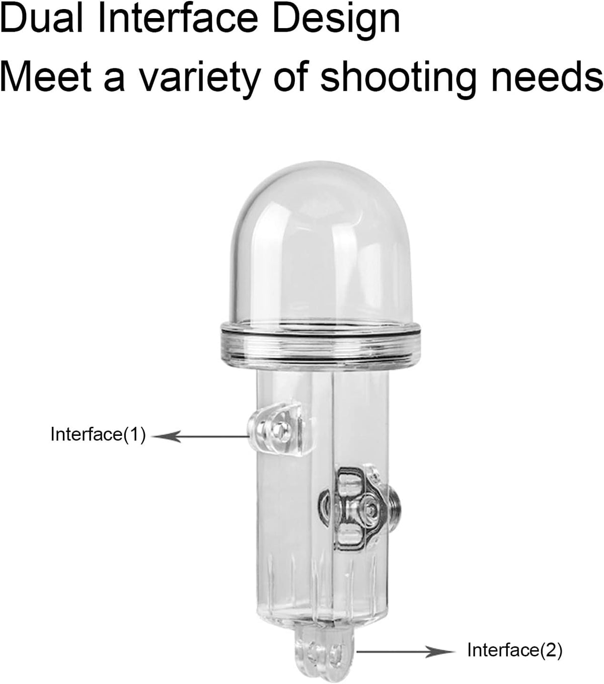 for DJI Osmo Pocket Waterproof Housing, High Translucent Acrylic Protective Case for Surfing Diving Swimming,