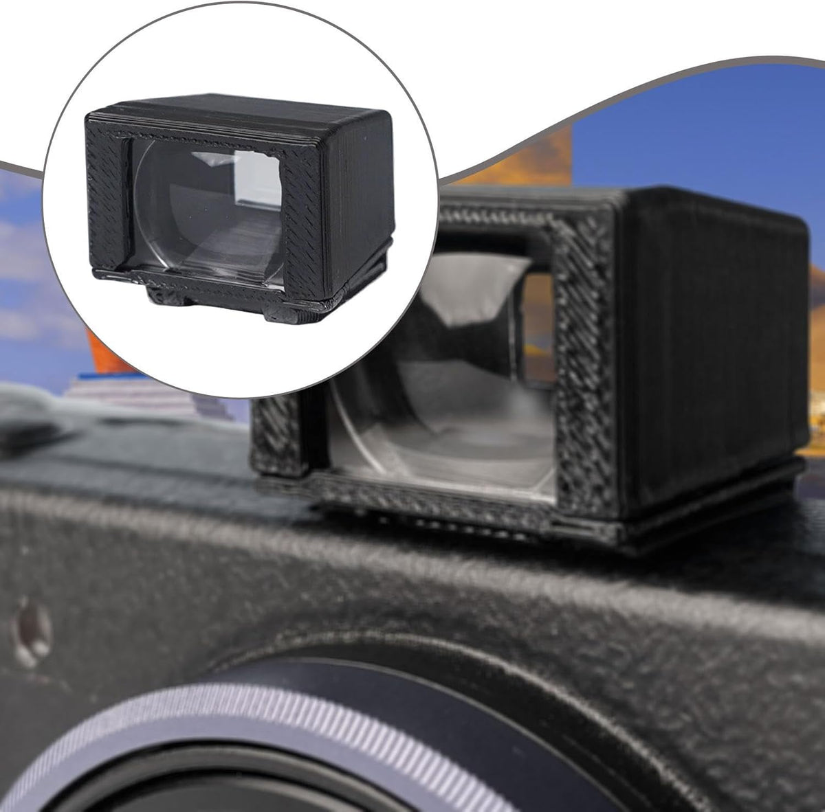 Hjdlhx 2 3, 28mm Camera External Optical Viewfinder Accessories, Spare Parts, Easy to Install Durability Replace