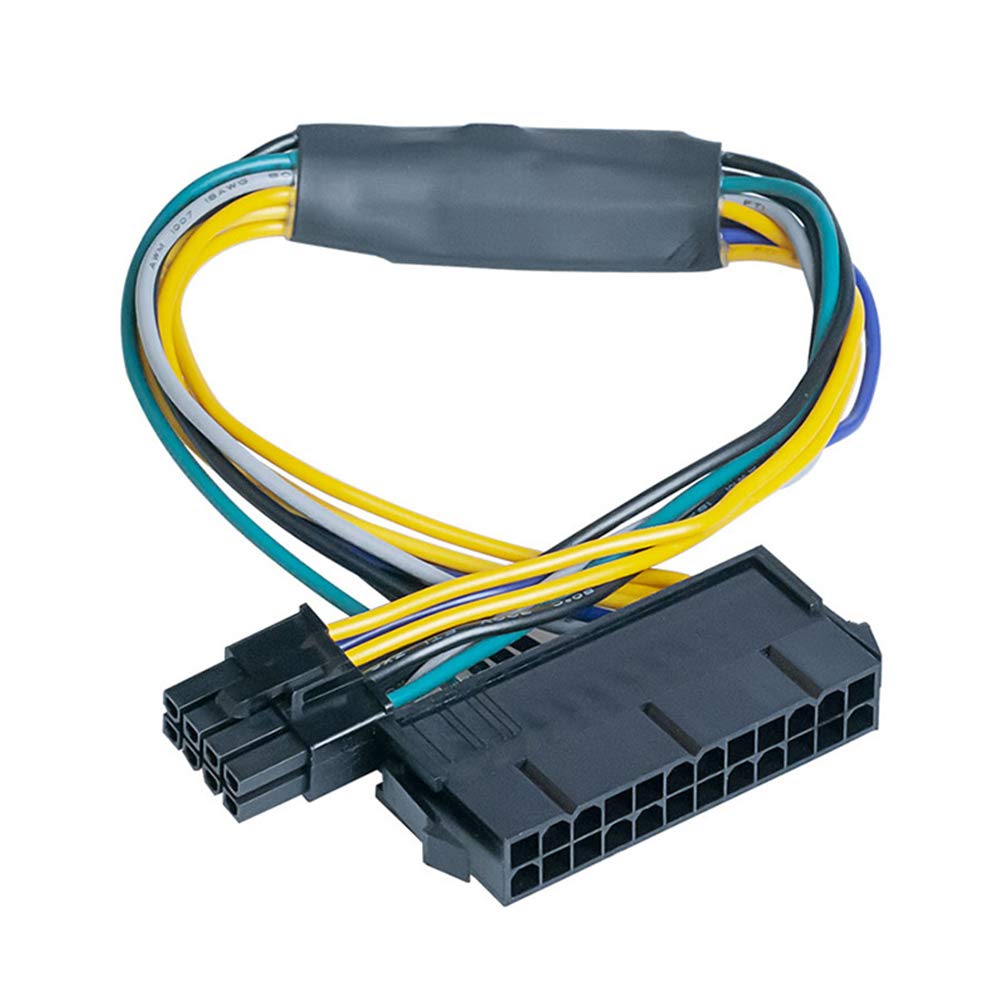 Main Power 24 pin to 8 pin ATX Power Supply Adapter Cable for DELL Optiplex 3020, 7020, 9020, Precision T1700