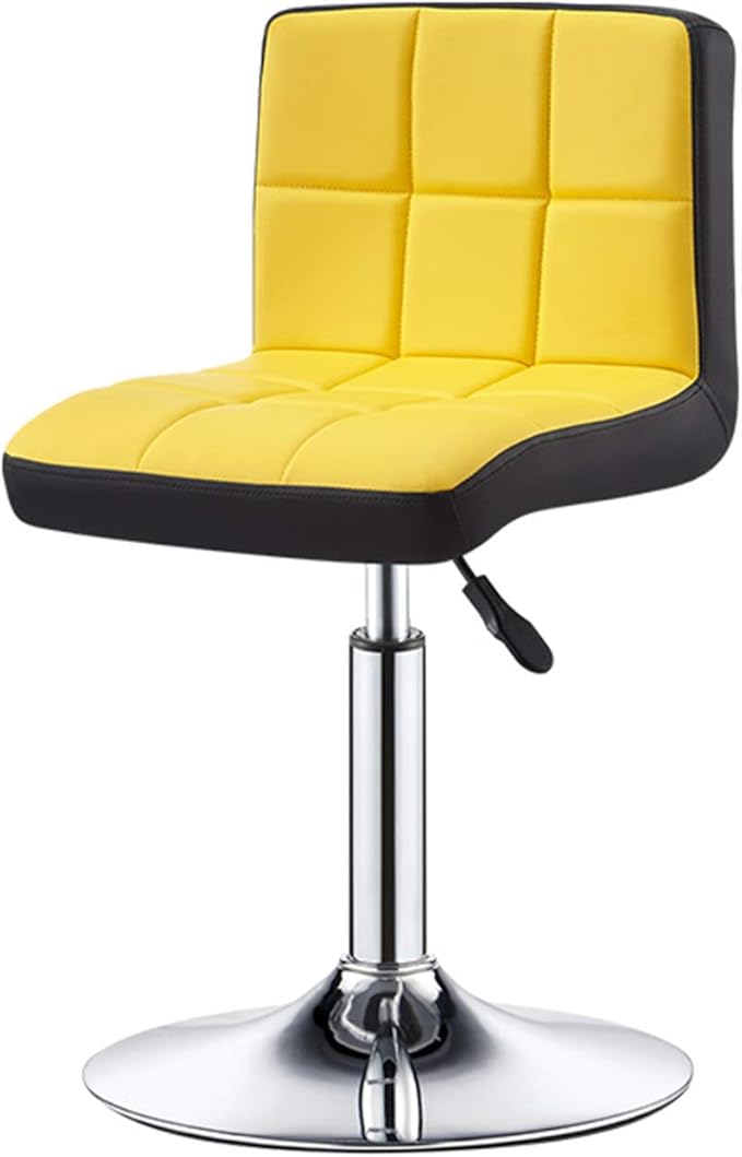 Mlaea Classroom Dormitory Hotel Chair Dining Bedroom Living Room Chair with Adjustable Height Gaming Club Bar Chair 38 * 44-56CM(Color:#5)