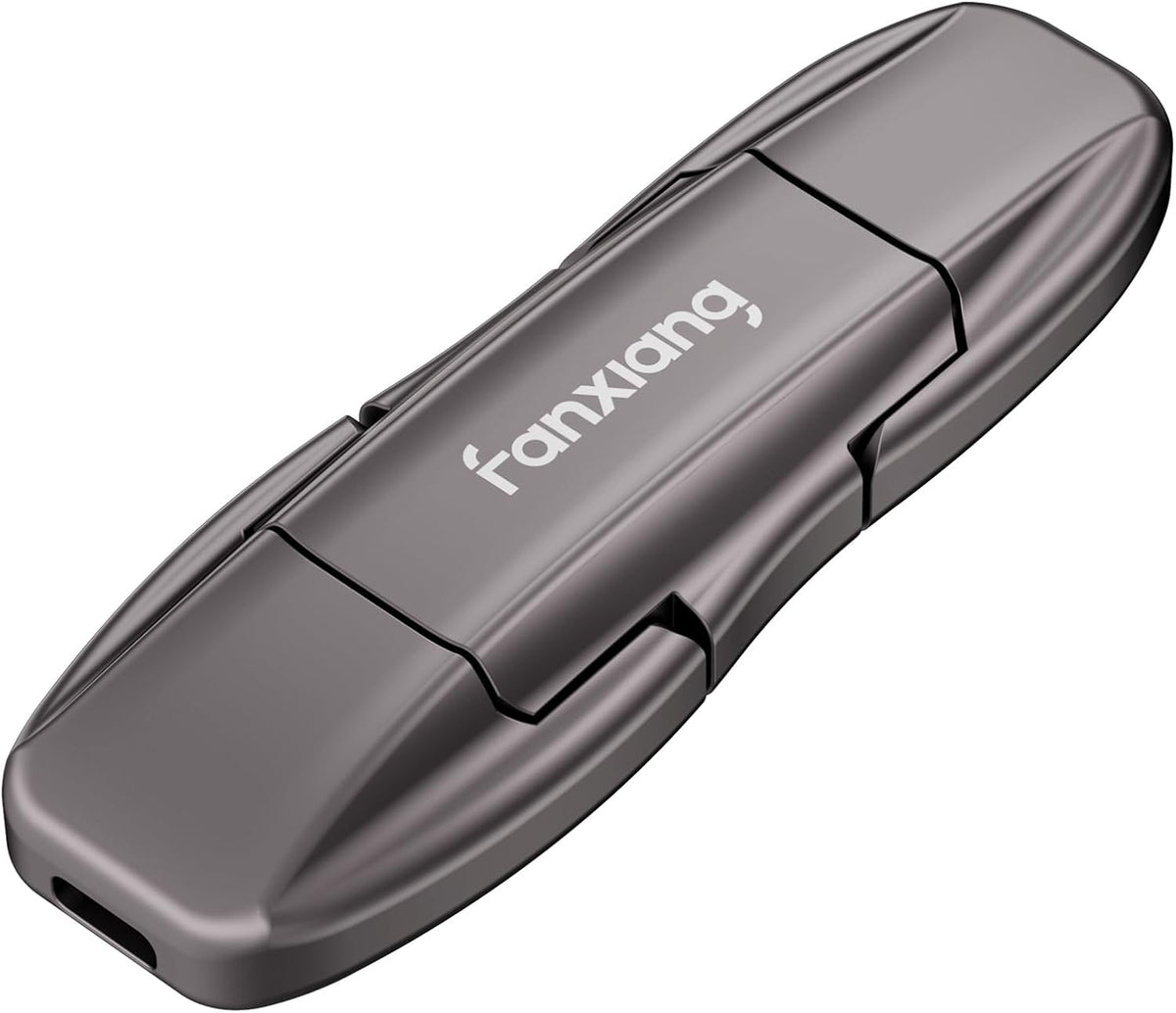 Flash Drive 512GB, USB 3.2 Gen2 Up to 1050MB/s, USB Drive, USB A + Type C External Portable SSD for iPhone 15/Pro/Android Phone/Windows/MacPC/Laptops, FF952