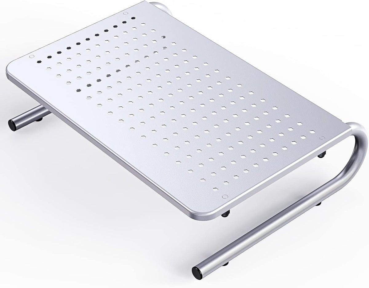 HUANUO Monitor & Laptop Stand - Metal Vented Riser for Screen, Laptops, Printers - Home & Office