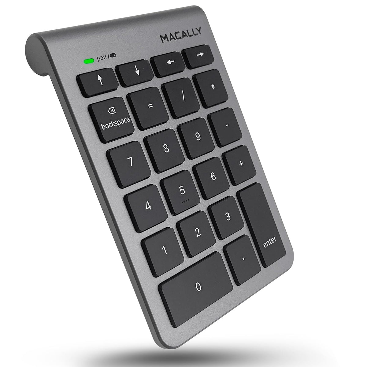 Macally Bluetooth Number Pad For Laptop - Wireless Numeric Keypad - 22 Key Numeric Keypad For Data Entry, Numpad Compatible With