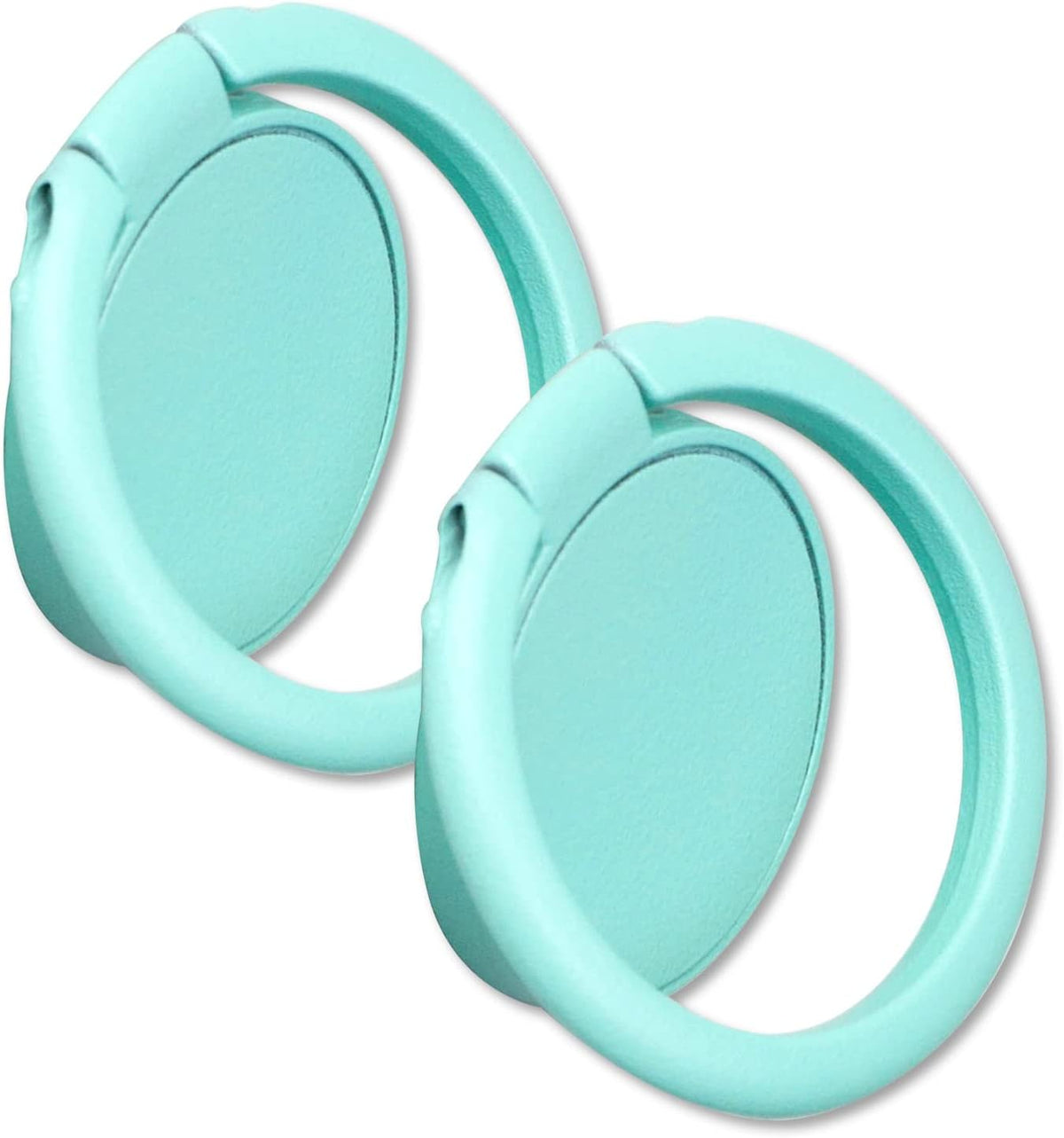 [2 Pack] Ultra-Thin Cell Phone Ring Holder Stand - 360 Degree Rotation, 180 Degree Adjustable Kickstand, Light Blue