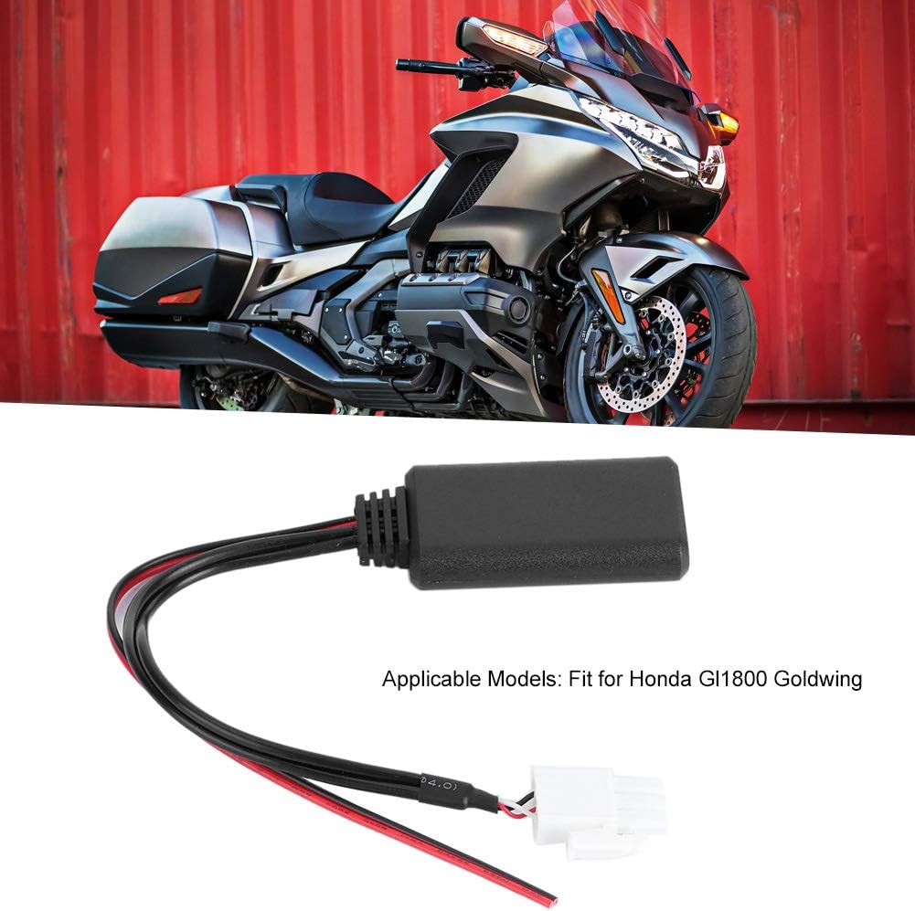 For Honda Goldwing Bluetooth Adapter, Receiver for Honda Goldwing Gl1800 Female Stereo Audio Jack Adapter Cable