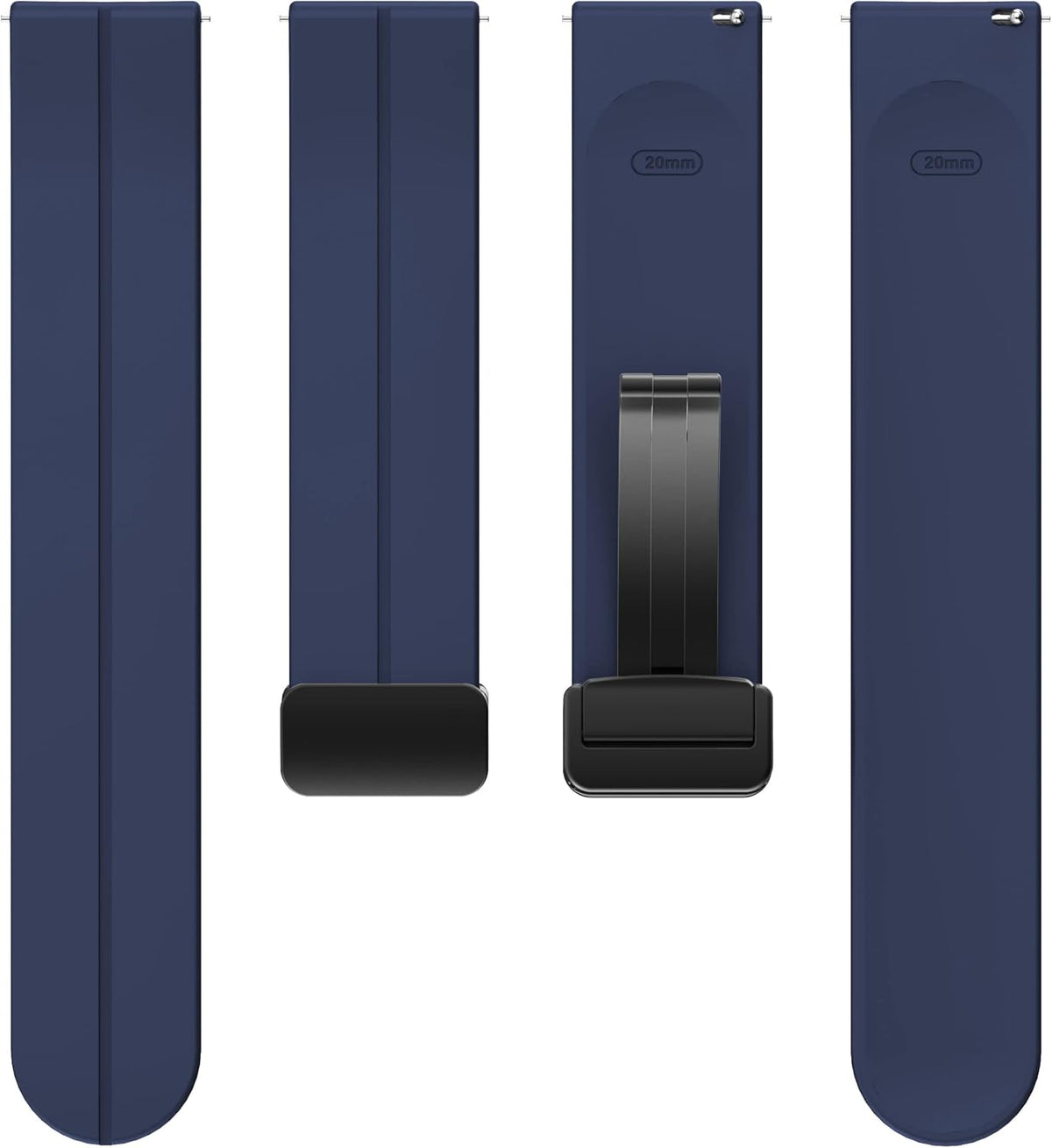 ALKAI N27 Smart Watch Band Compatible, Soft Silicone Magnetic Buckle Sport Wristband Replacement Straps