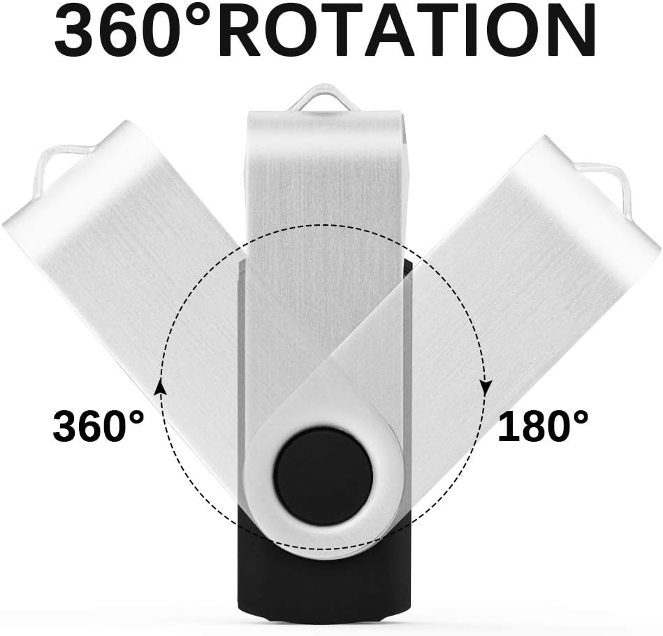 USB 3.0 Flash Drive, KEXIN 16 GB Flash Drive 3.0 16GB Thumb Drive Bulk Jump Drive Memory Stick Zip Drive, Black 10 Pack