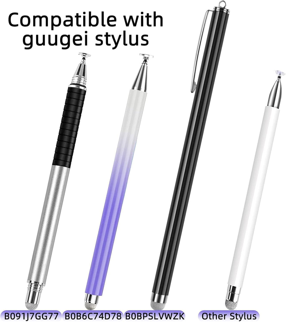 Mesh Fiber Tips (10 Pack) GUUGEI Stylus Pen Replacement Tips Suitable for capacitive Touch Screen,High Sensitivity, Soft, no Scratch Screen Pen tip