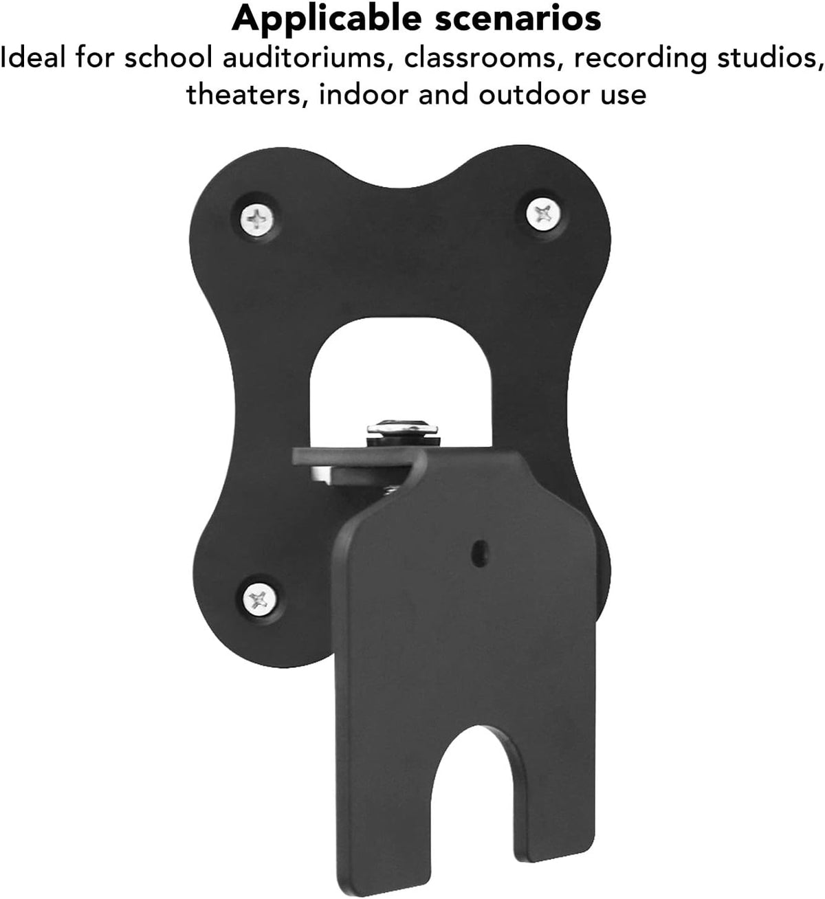 FOTABPYTI Wireless Speaker Wall Mount Bracket - Sturdy 3mm Thick Metal with Screws for Great Space Efficiency