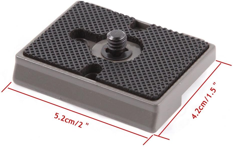 FocusFoto Camera Tripod Quick Release Plate, 1/4"-20 Screw Mounting for Manfrotto QR 200PL-14 323 RC2