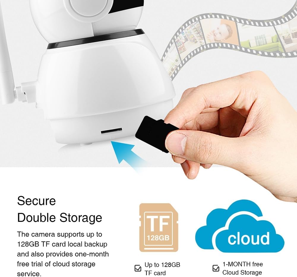 SECUEYE 128GB TF Memory Card Class 10 for Security Camera, Dash Cam, High Speed Reading/Writing