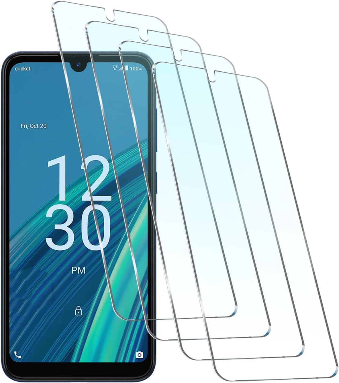 [4-Pack] Sky Devices Elite B63 Tempered Glass Screen Protector, 9H HD Clear, Anti-Fingerprint, Case Friendly, No Bubble