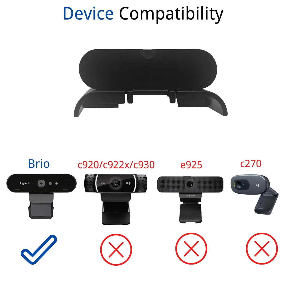 MoimTech Webcam Cover Compatible with Logitech Brio 4K Webcam, Camera Lens Privacy Webcam Covers for Logi Brio hd 4K Pro