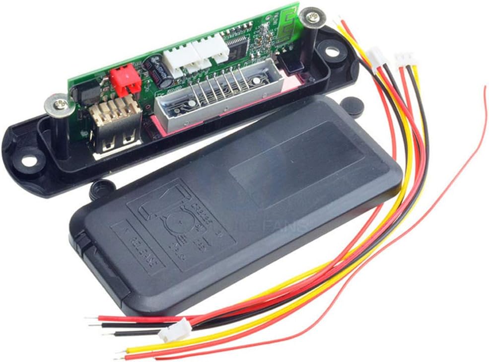 HiLetgo 12V MP3 WMA Audio Bluetooth Decoding Board w/SD Card Slot/USB/FM/Remote Decoding Module for Car with LCD