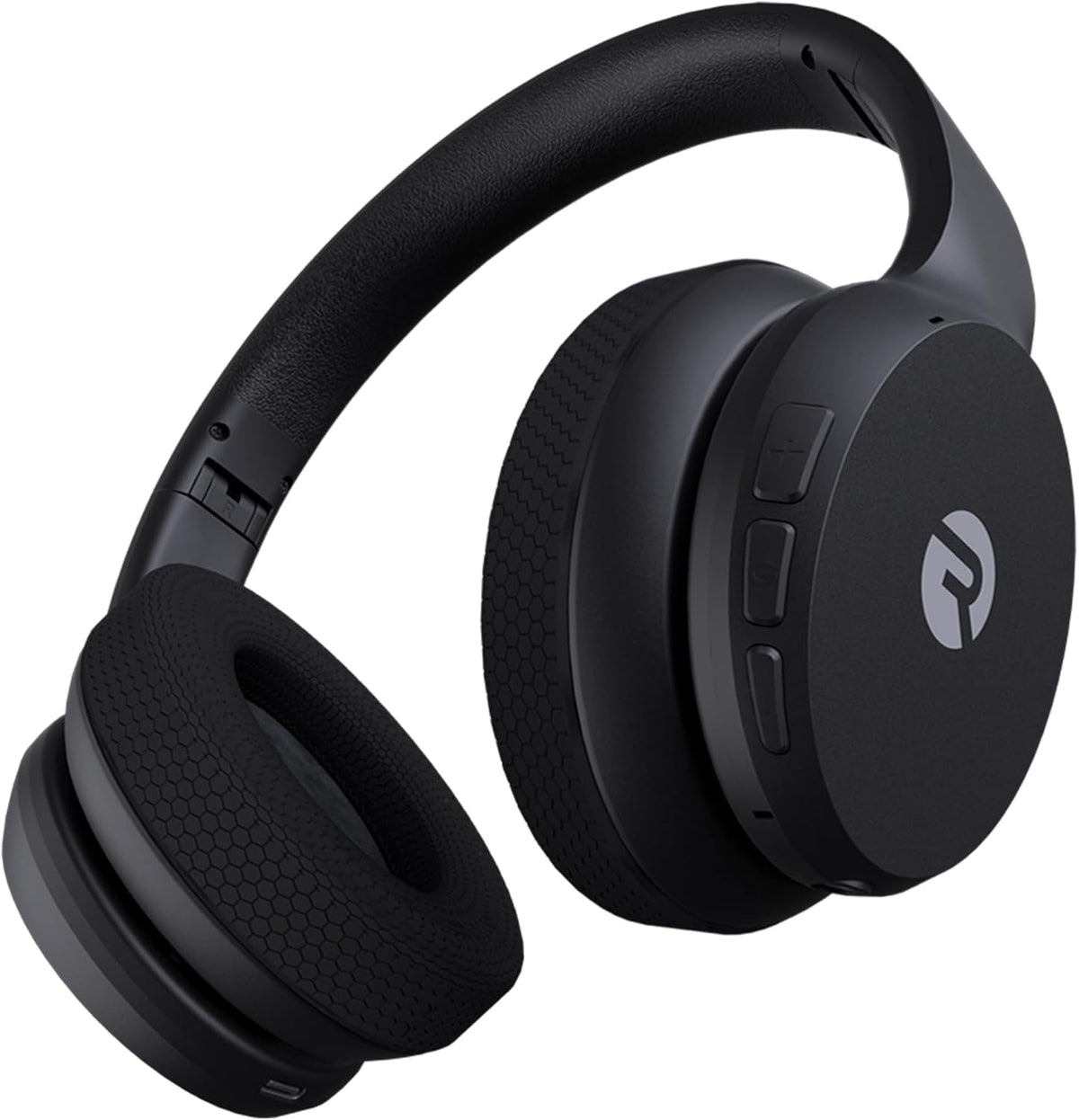 Raycon Fitness Headphones - Wireless Over-Ear-Headphones with 45 Hours of Battery, Active Noise Cancellation, Awareness Mode, 3 Quick Swap Ear Cushions, IPX4 Water Resistance (Black)