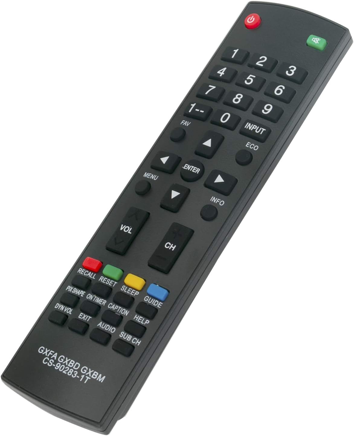 New GXFA GXBD GXBM CS-90283-1T Replacement Remote Control for Sanyo LCD LED HDTV Models
