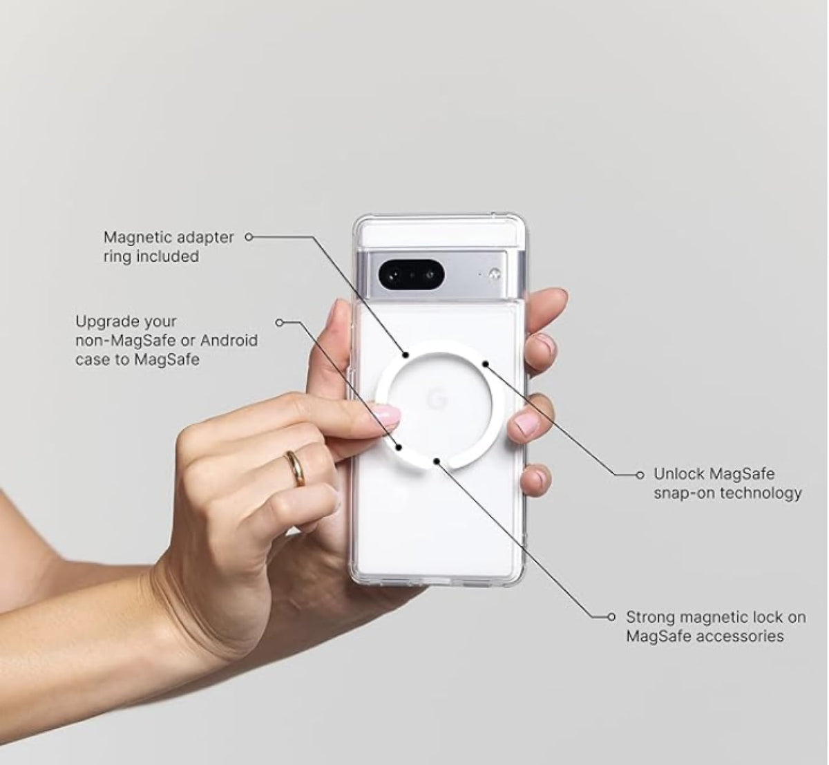 PopSockets Round Phone Grip Compatible with MagSafe, Adapter Ring Included, Wireless Charging Compatible - Disney Minnie