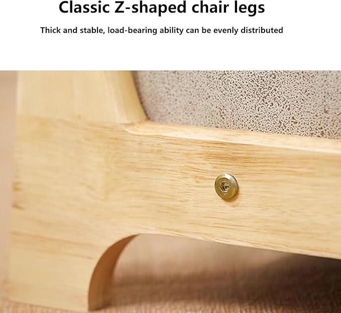 BTZHY Floor Chair Solid Wood Tatami Chair Back Stool Dormitory Bed Chair Window Seat Floor Room Chair Legless Chair(H)