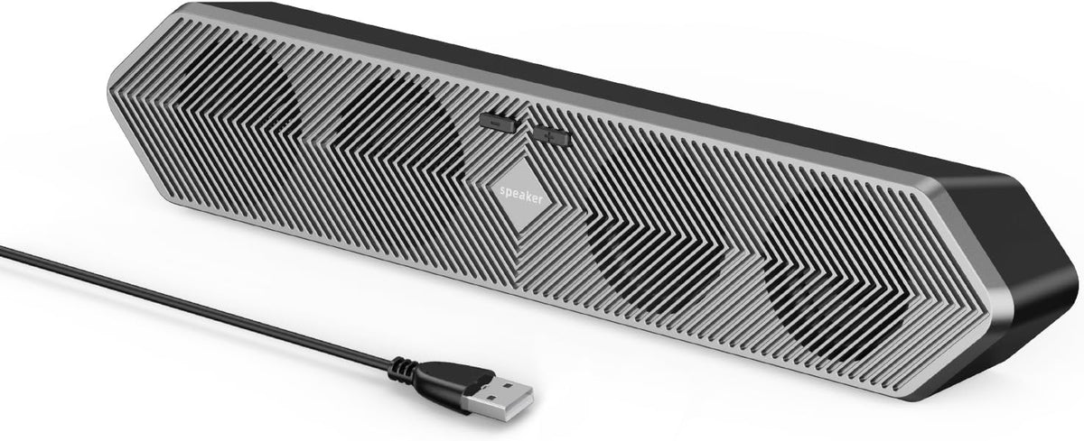 HPSWUW PC Speaker for Computer, Wired USB Powered Bluetooth Computer Speakers with Stereo Clear Sound, Gaming Speakers