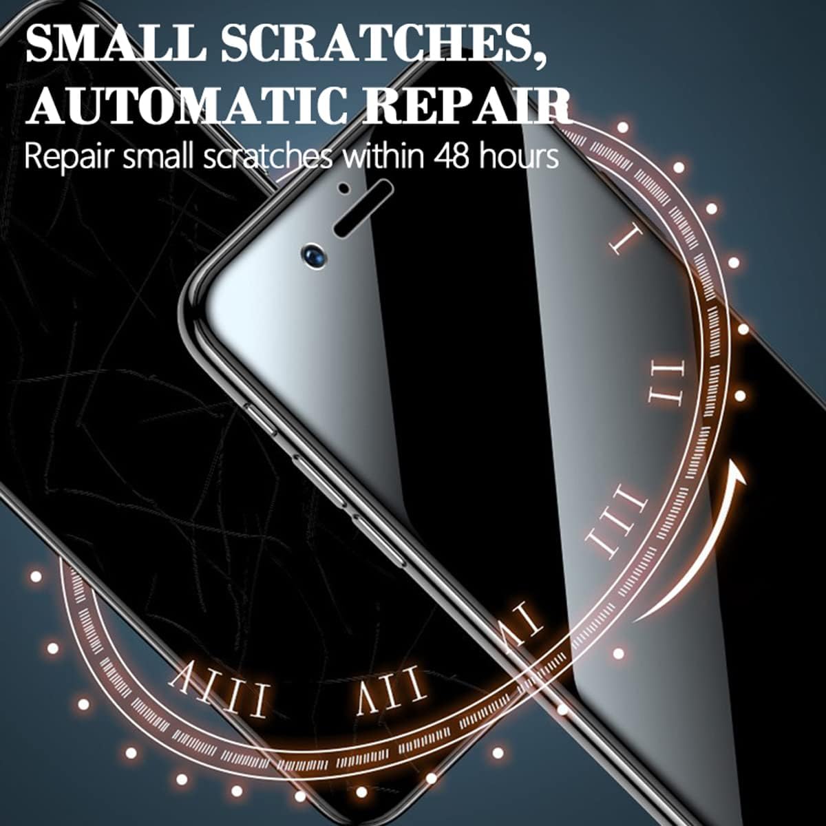 2Pack Hydrogel Screen Protector for iPhone 15 Pro Max | Anti-Spy, Case Friendly, High Sensitivity Soft TPU Film