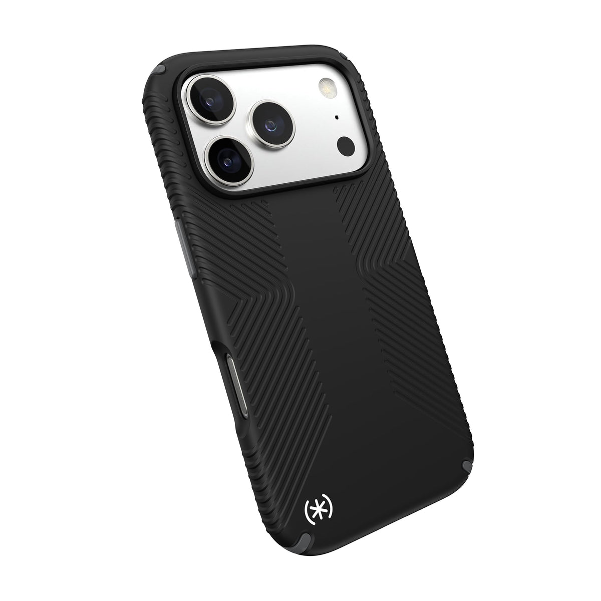 Speck PRESIDIO2 Grip for iPhone 17 Pro Case, MagSafe-Compatible, Slim Protective Case, Black/Slate Grey/White