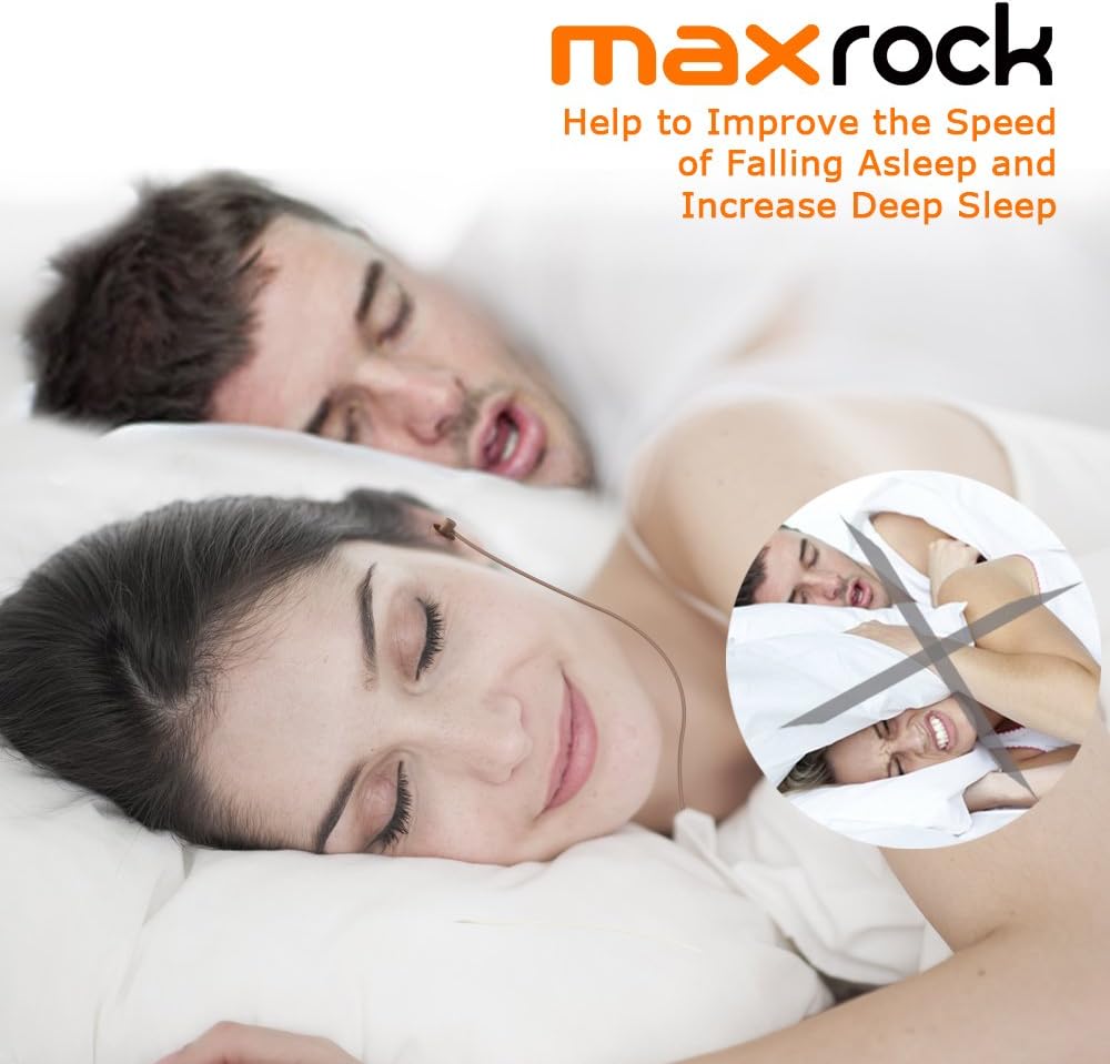 MAXROCK Sleeping Headphones, in-Ear Soundproof Earplug Soft Earbuds with Mic Noise Cancelling Sleep Earphones for Side Sleeper, Insomnia, Snoring, Air Travel, Bedtime Listening… (Coffee)