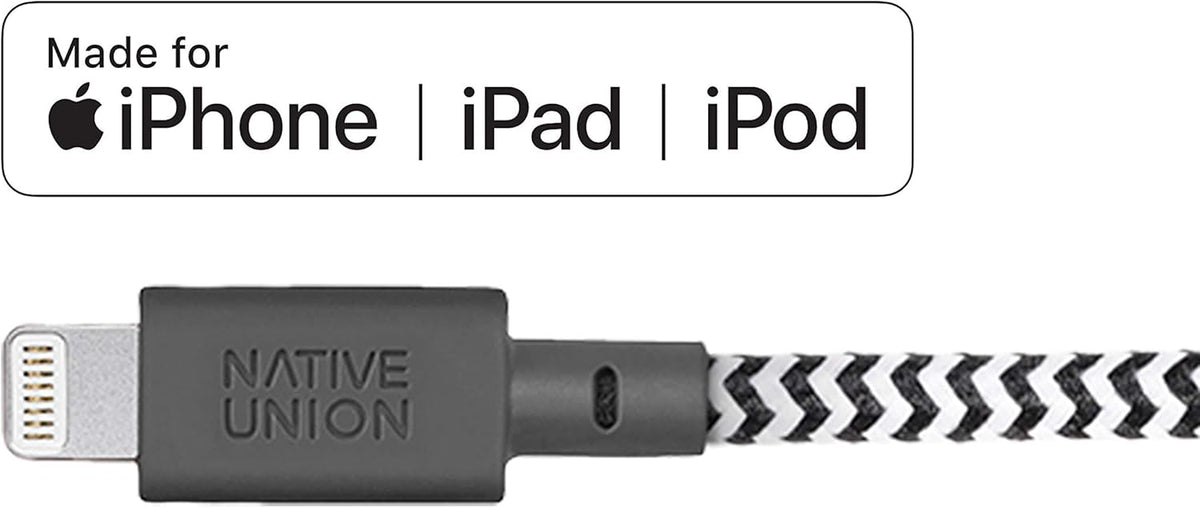 Native Union Key Cable - Ultra-Strong Reinforced [MFi Certified] Lightning to USB-A High Speed Charging Cable
