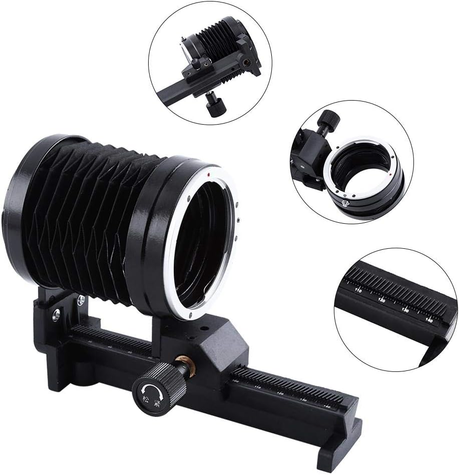 Macro Bellows - Compatible with EOS EF Cameras, Plastic and Aluminum Alloy