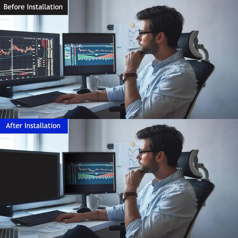 34 Inch Computer Privacy Screen Filter for 21:9 Ultra-Wide Aspect Ratio Widescreen Monitor - Anti Glare Blue Light Filter, Removable Computer Monitor Privacy Shield, Anti-Scratch Screen Protector
