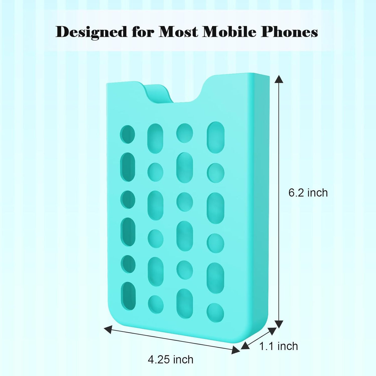 avakot Phone Holder for Bogg Bag, Universal Lightweight Sturdy Insert Case, Soft Silicone Accessories, Blue