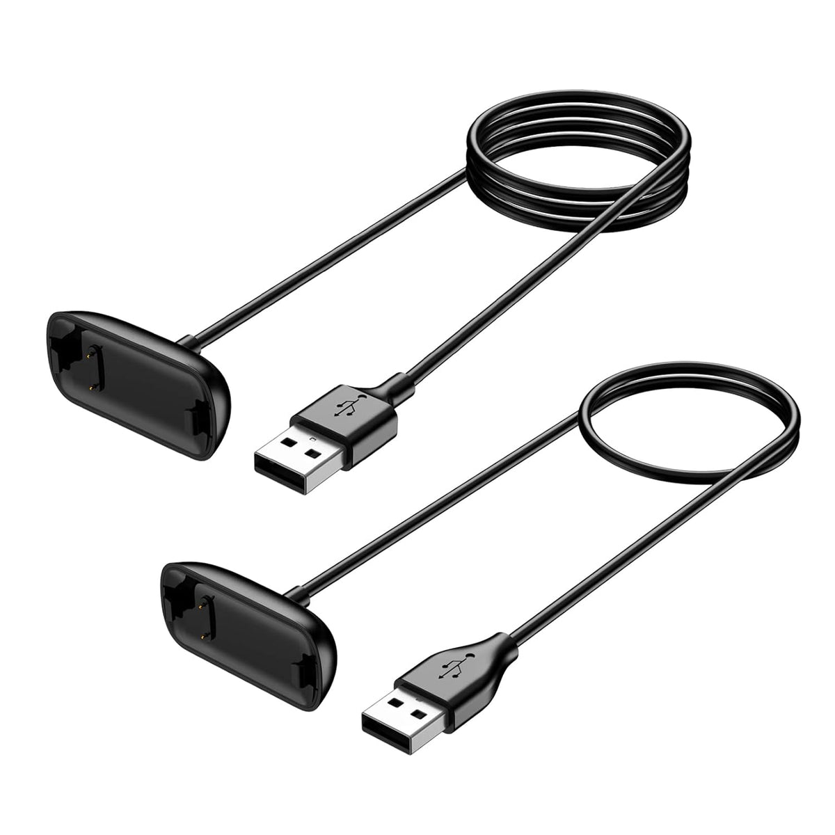 Meliya [2-Pack] Charger Cable for Fitbit Inspire 3, Replacement USB Charging Cradle Dock Stand Cable for Inspire 3