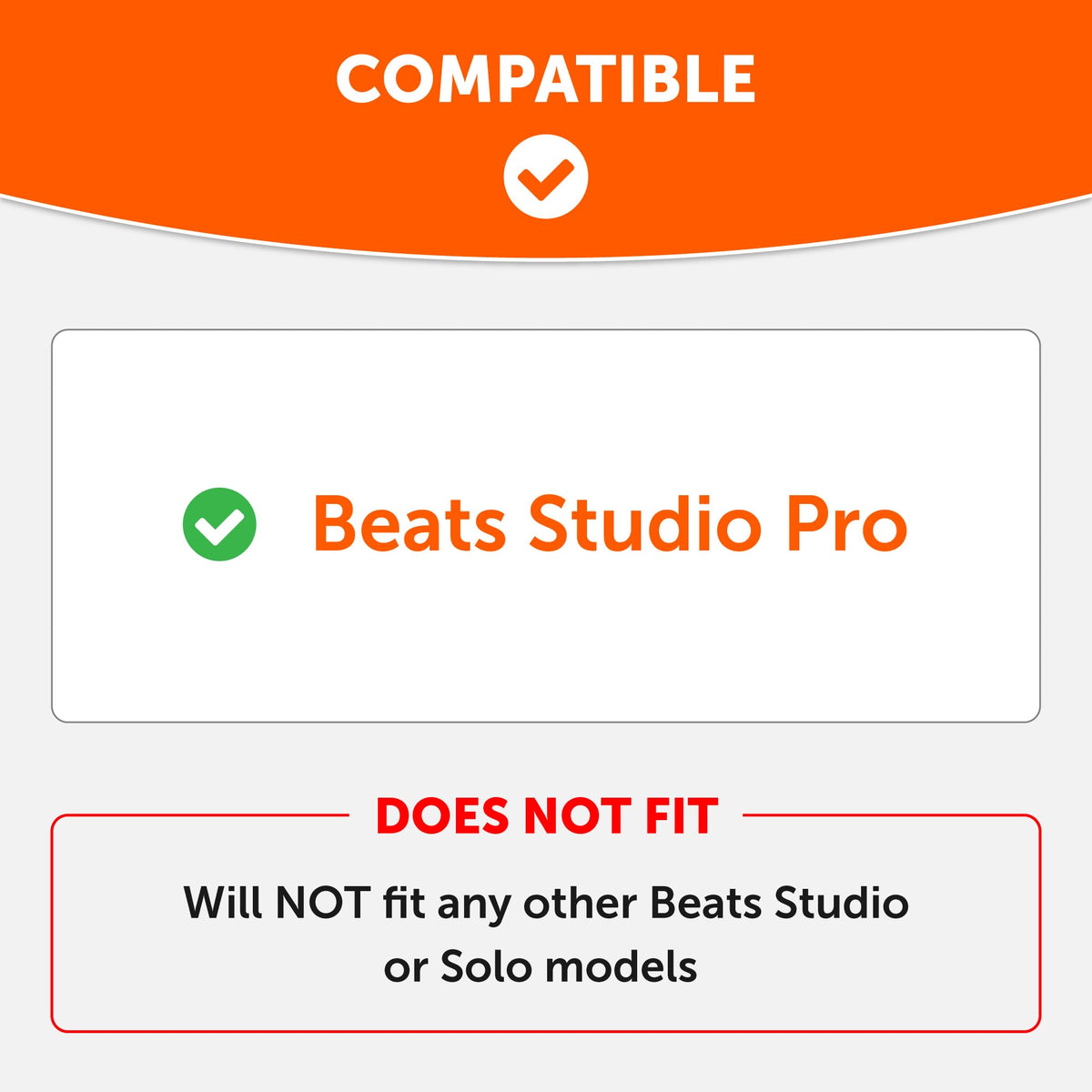 WC SweatZ Studio Pro - Patented Protective Silicone Earpad Covers for Beats Studio Pro Made by Wicked Cushions | Sweatproof & Easily Washable | Black