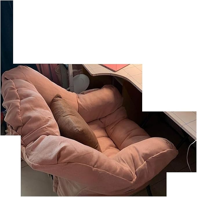 Gaming Chair Computer Chair Sofa Wholesale Armchair Bedroom Comfortable Chair Armchair Chair (Color : Tq Beige Cotton And-01)