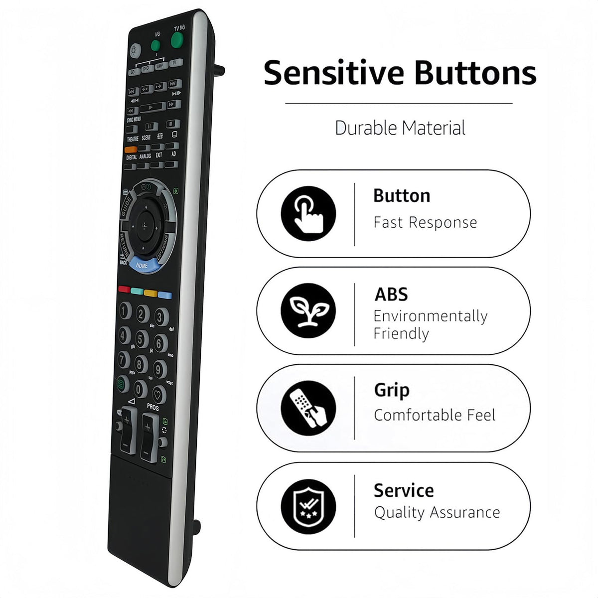 Replacement Remote Control for Sony KDL-32BX300 KDL-32BX330 KDL-37N4000 KDL-37NL140 KDL-40BX420 KDL-40BX421 KDL-37M4000 KLV-40S200 LCD LED HDTV TV