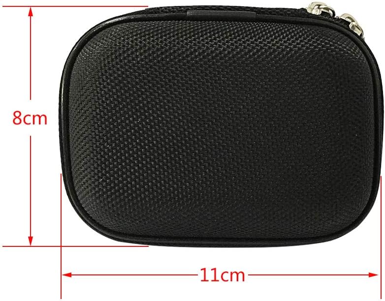 Earphone Case Portable Oxford Bag Holder with Two-Way Zipper for IEM, Earmold, Hearing Protector