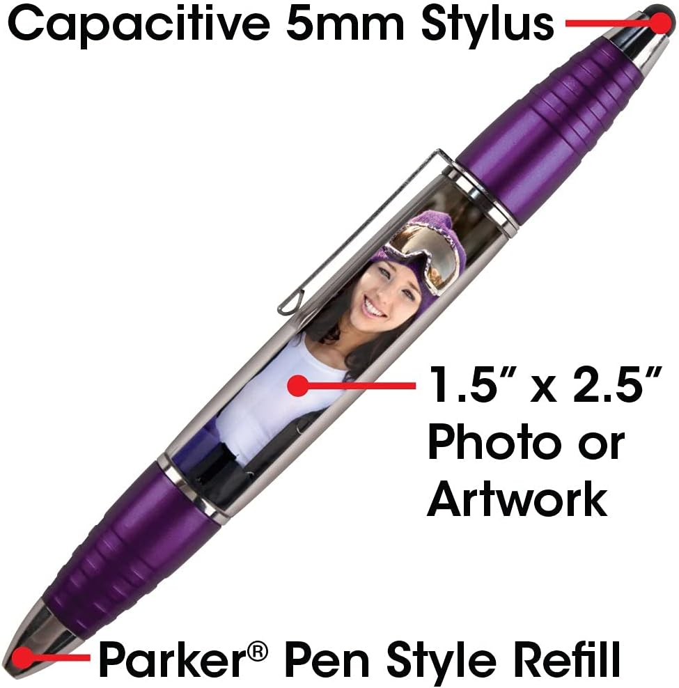 Black PixStylus 2 in 1 Personalized Pen and Stylus Combo – Create Your Own Custom Stylus/Pen at