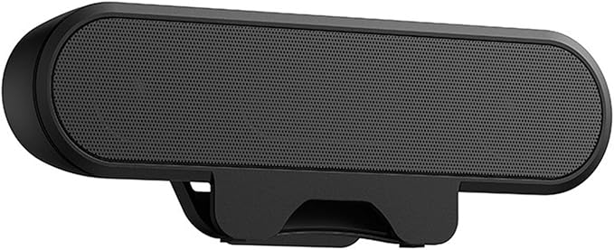 Pomya Computer Speakers for Desktop PC USB Powered PC Speaker with Spring Clamp Stereo Loud Sound Volume Control Laptop Speaker